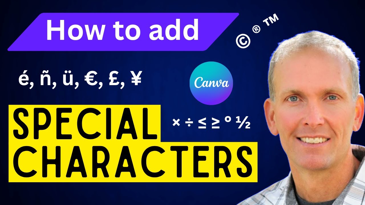 How to Add Special Characters in Canva | Insert Symbols, Emojis, Icons, Glyphs, Greek Letters