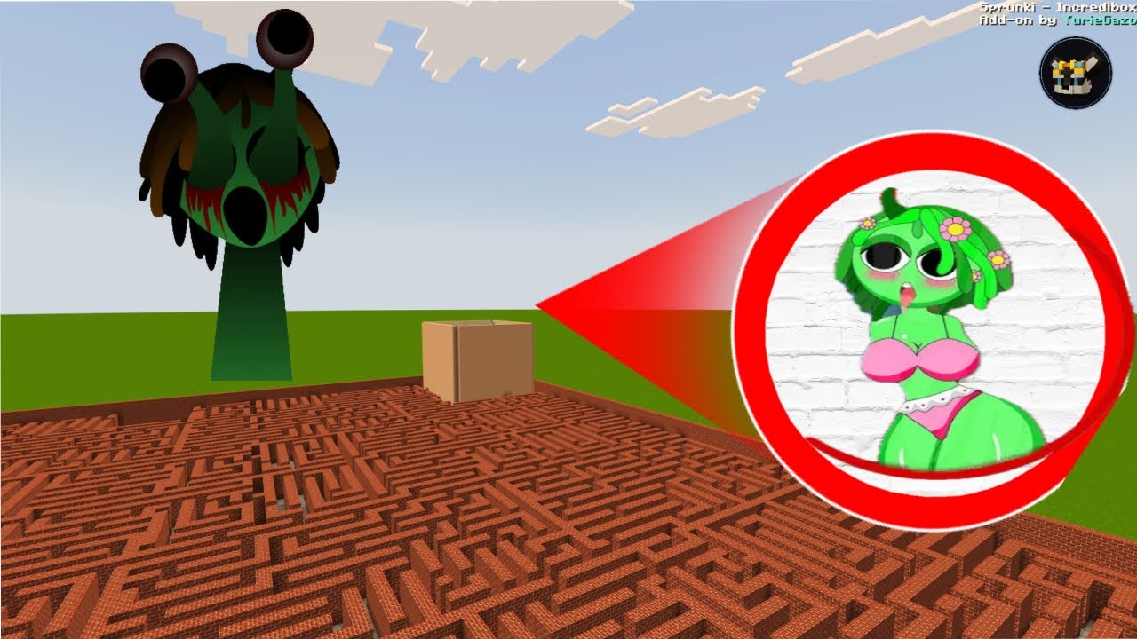 Sprunki Phase 1 Phase 2 Phase 3 Phase 4 Phase 5 Phase 6 Incredibox Mod In Maze in Minecraft PE