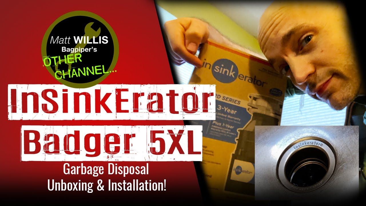 InSinkErator Badger 5XL 1/2HP Garbage Disposal - Unboxing & Installation!