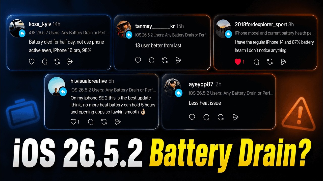 iOS 26.5.2 Battery Drain after Update? Try these Fixes!