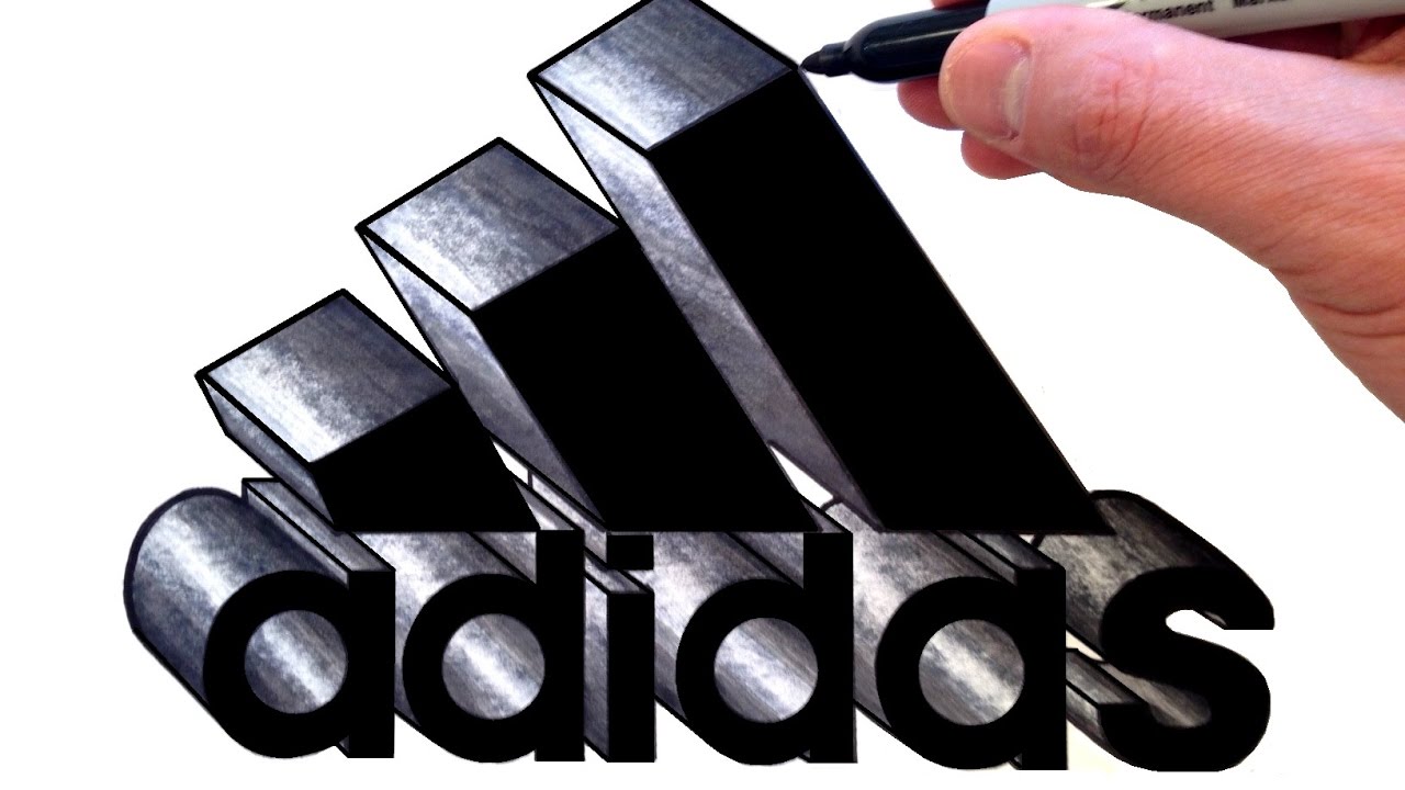 рисовать adidas