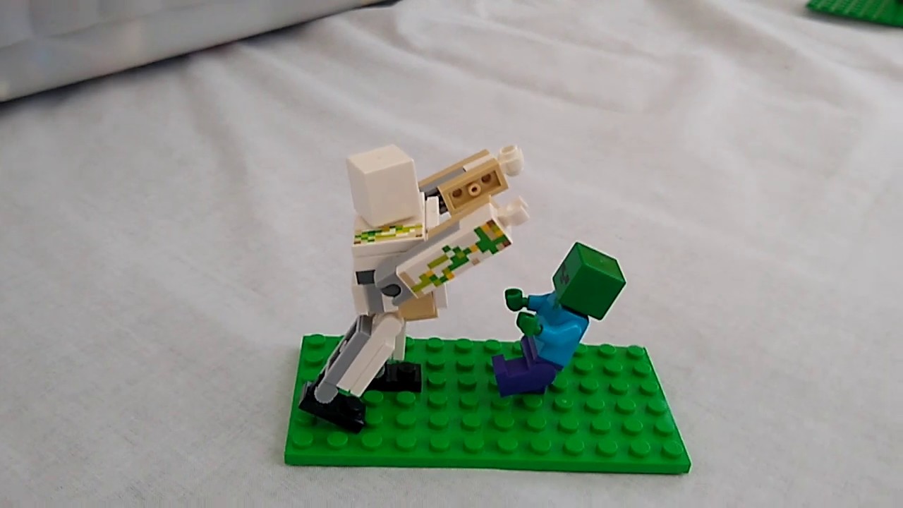 How to build a Lego Minecraft iron golem