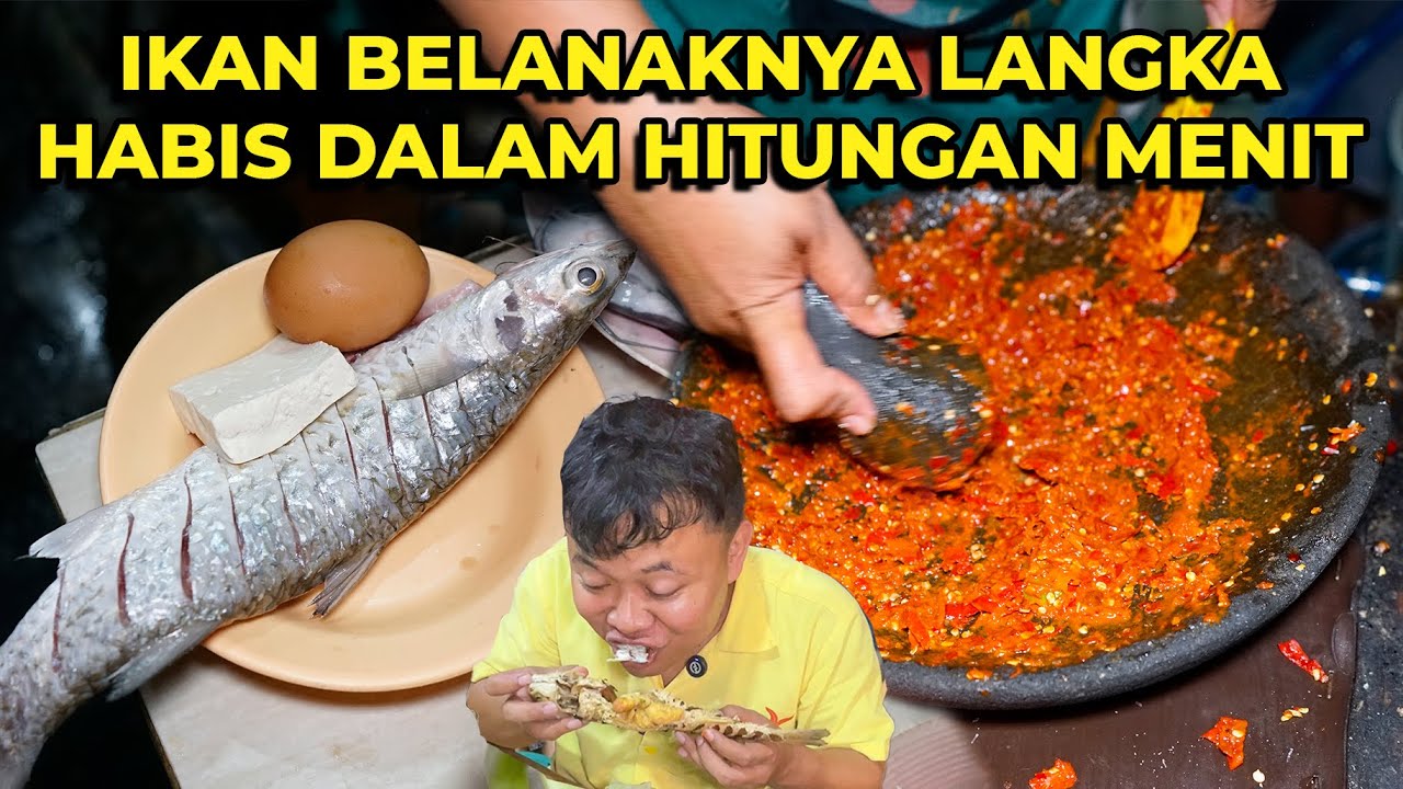 Rebutan Ikan Belanak! Warung Penyetan Teramai, Tapi Cuma Sedia 4 Kilo Ikan Sehari!