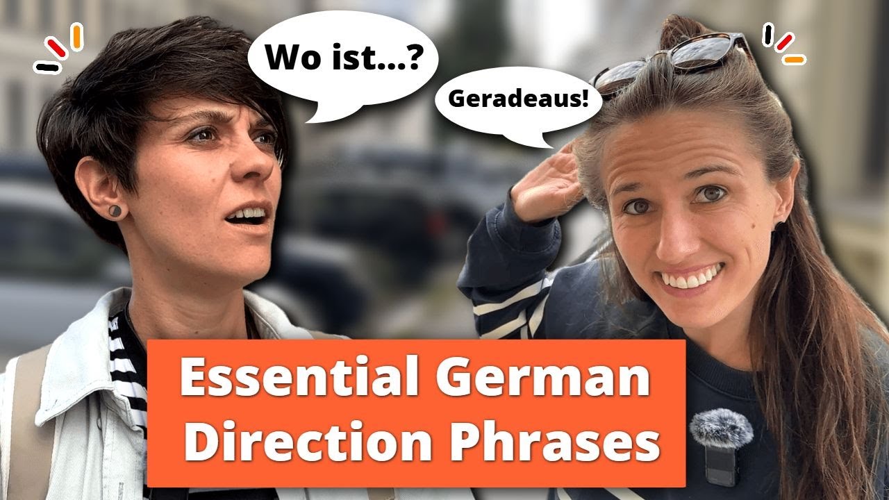 Beginner German: Real-Life Dialogue on Giving Directions