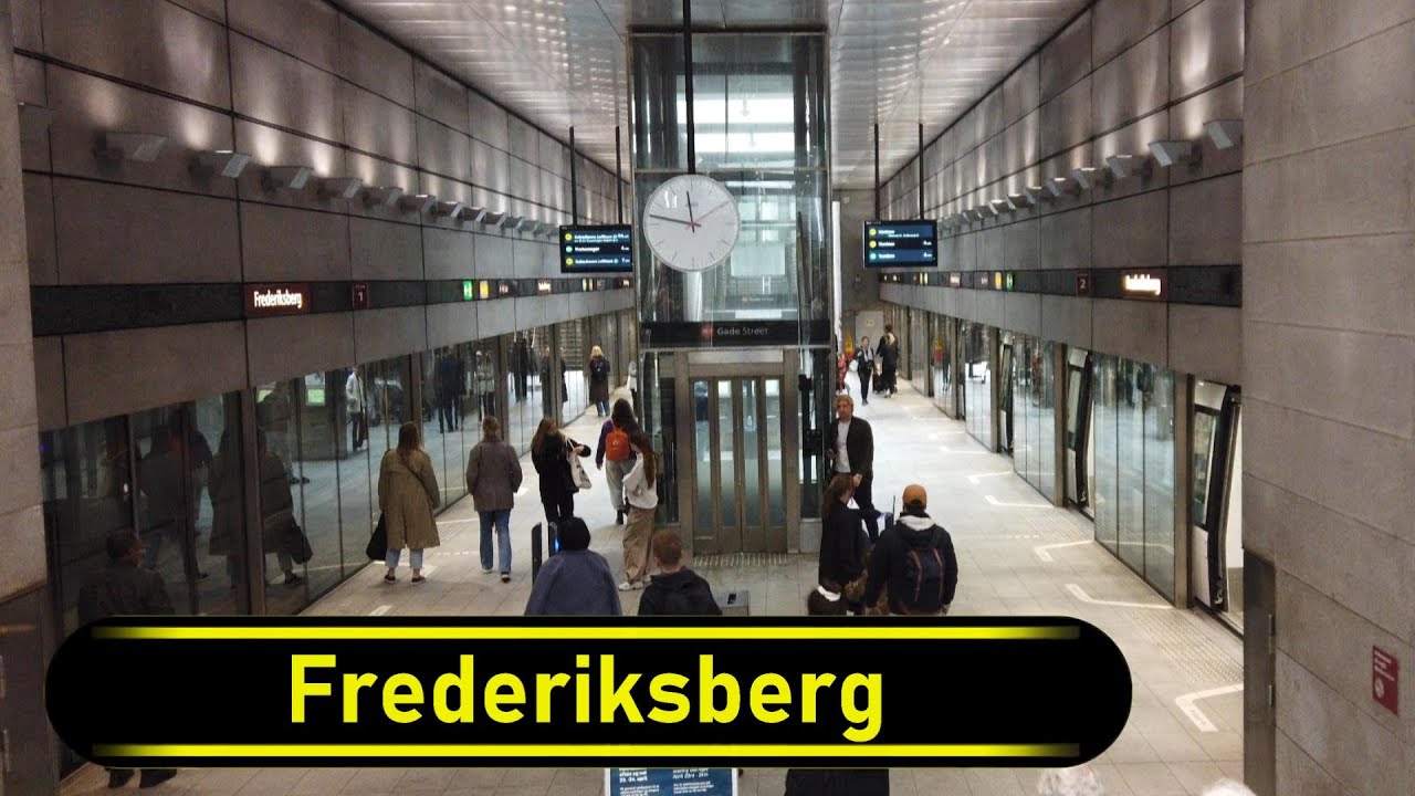 Metro Station Frederiksberg - Copenhagen 🇩🇰 - Walkthrough 🚶