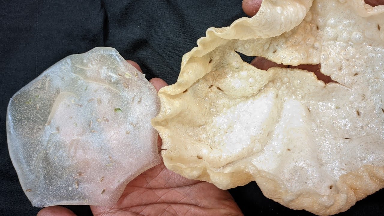 ಅಕ್ಕಿ ಹಪ್ಪಳ ( ಹಬೆ ವಿಧಾನ ) ಮಾಡುವ ವಿಧಾನ / rice papad ( steam method ) recipe