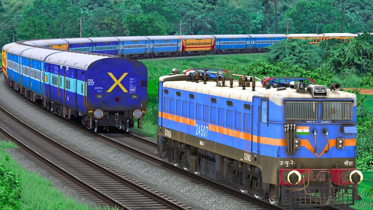 WAG7 SHUNTING ICF BLUE WXPRESS TRAIN  | BUMPY RAILROAD | Train Simulator | Railworks 3 | NTG GAMING