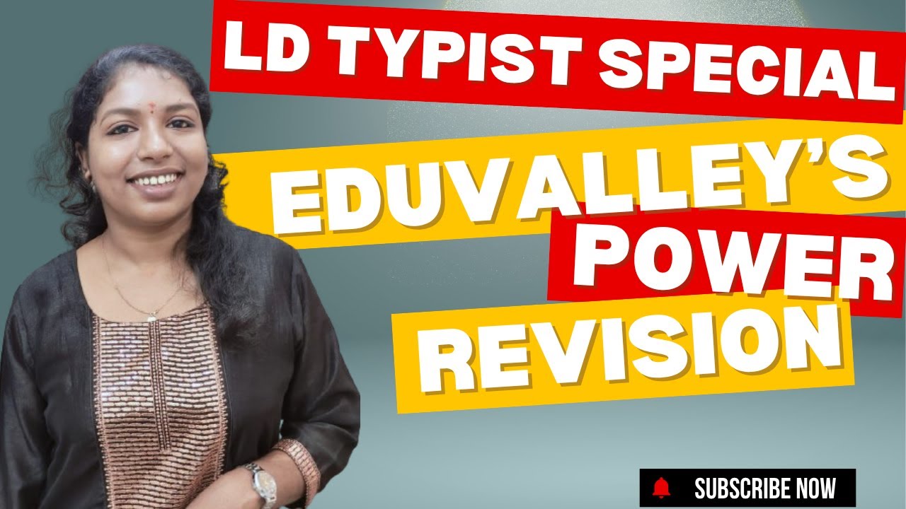 PYQ Againnnnnn!!!!!!!!! |Crack LD Typist with Eduvalley