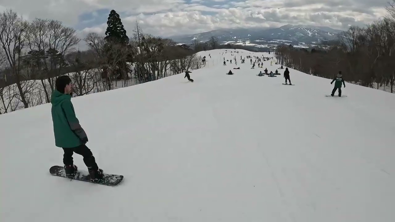 TAKASU DYNA 2025-2026SEASON Feb.スキー場の様子　004 バンブーコース途中～ビギナーコース　TAKASU