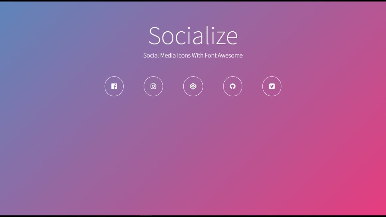 Adding Social Media Icons | HTML & CSS