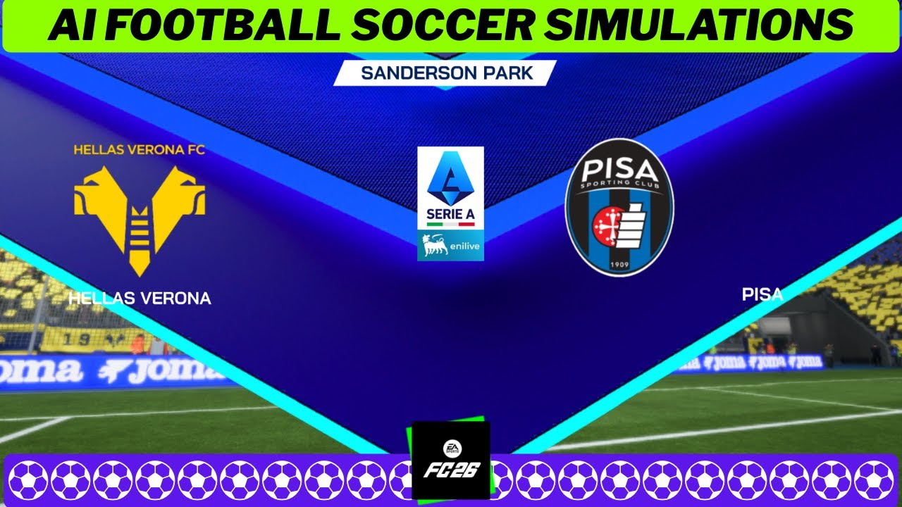 VERONA vs PISA ⚽ LaLiga 2025/26 Matchday 24 🇪🇸 EA FC 26 Simulation
