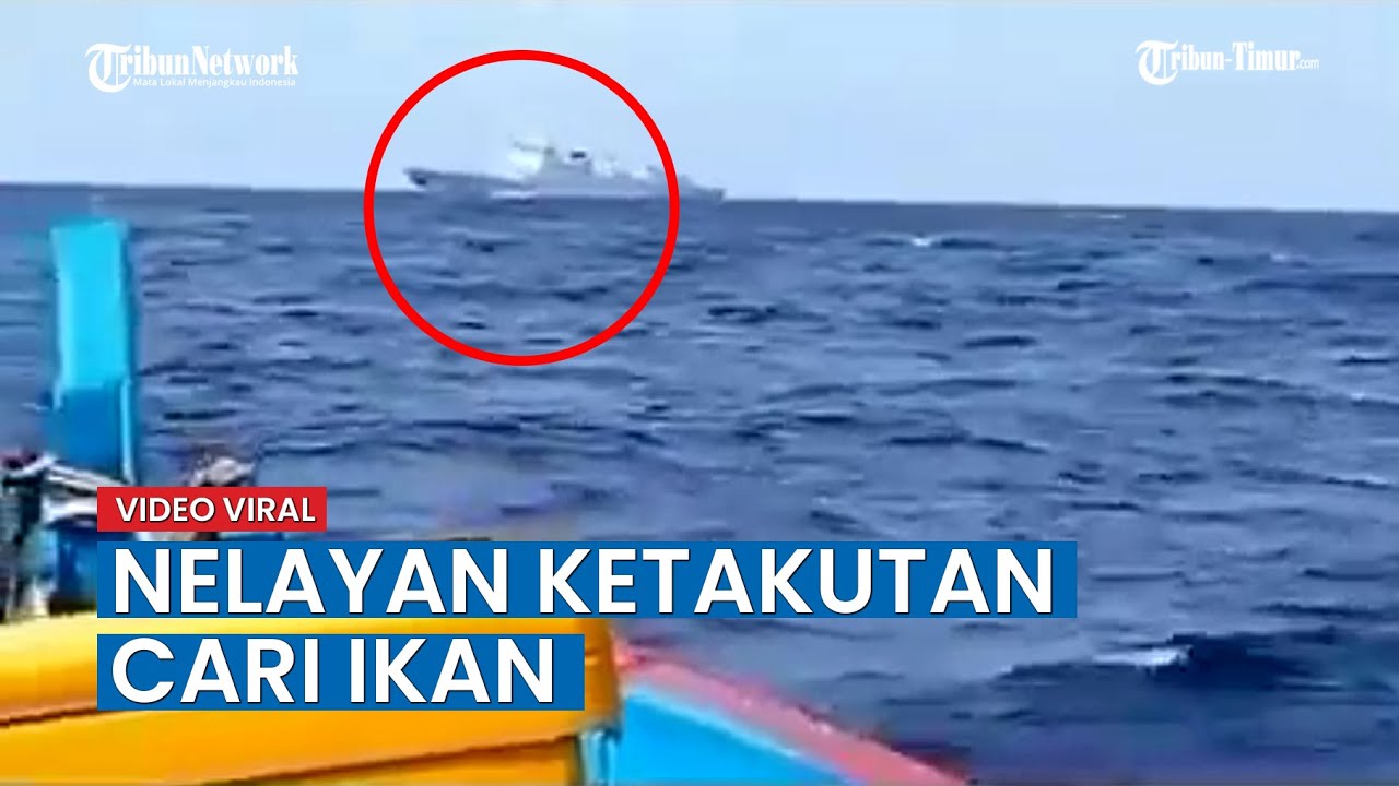 Kapal Perang China Mondar-mandir di Perairan Natuna, Nelayan Ketakutan Cari Ikan di Laut