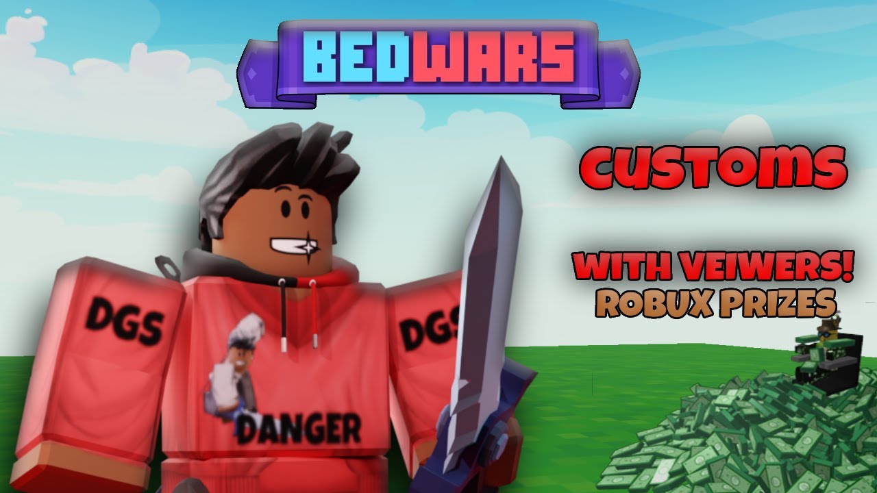 1v1 FOR 50 ROBUX ROBLOX BEDWARS