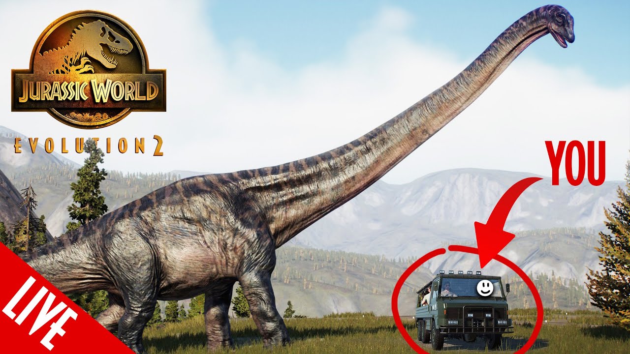 MEGA DINOSAUR TOUR LIVE: one tour through an entire park in Jurassic World Evolution 2
