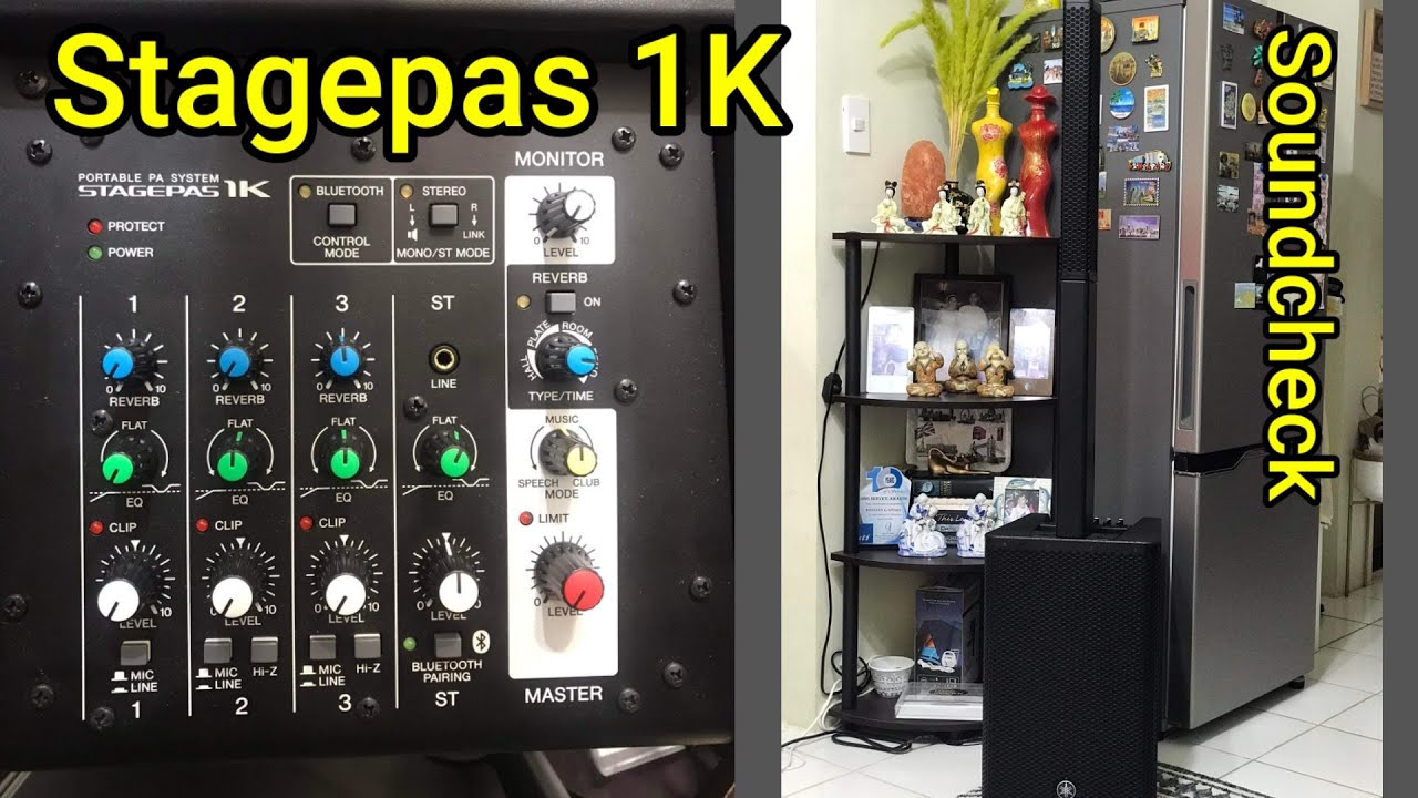 Yamaha Stagepas 1K Column PA System l Sound test