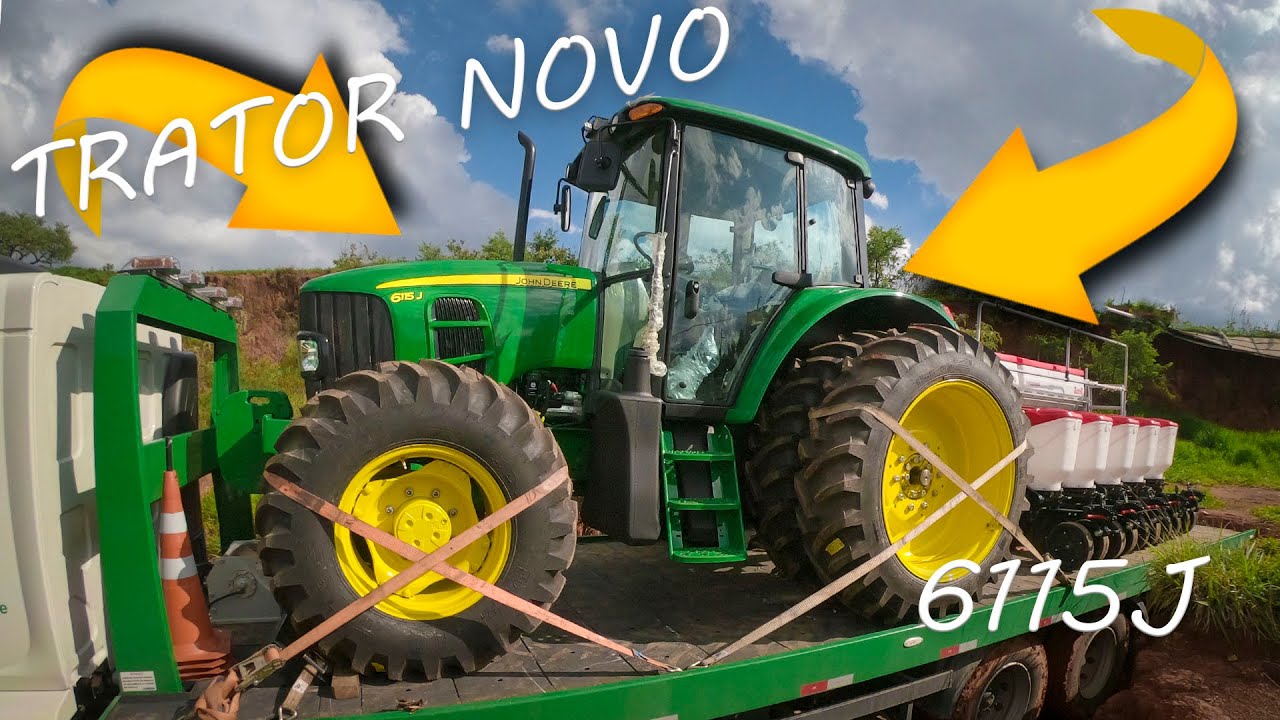 Chegou nosso trator! John Deere 6115J.