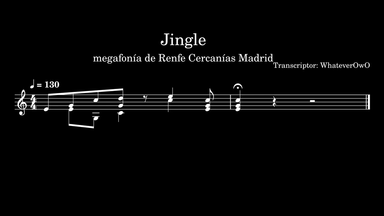 Jingle-Megafon&iacute;a Renfe Cercan&iacute;as Madrid (transcripci&oacute;n)