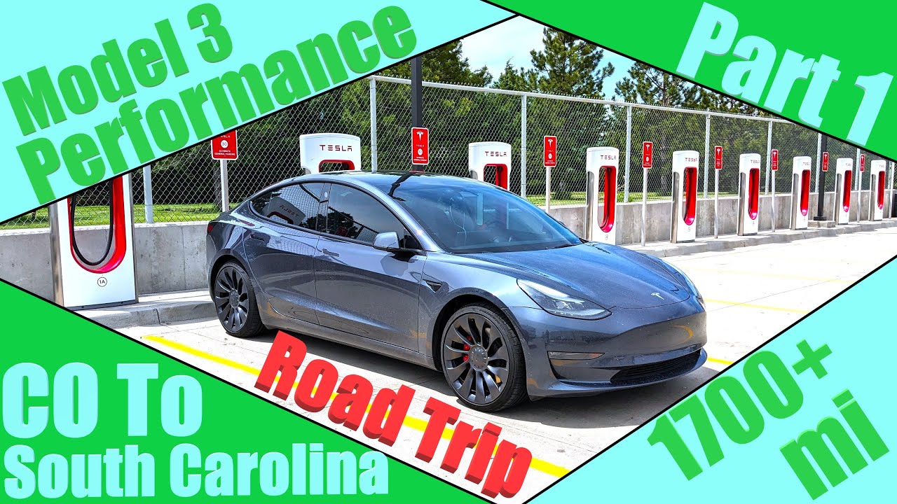 Tesla Model 3 Performance 1700+ Mile Road Trip | Colorado To Myrtle Beach, SC | Part 1