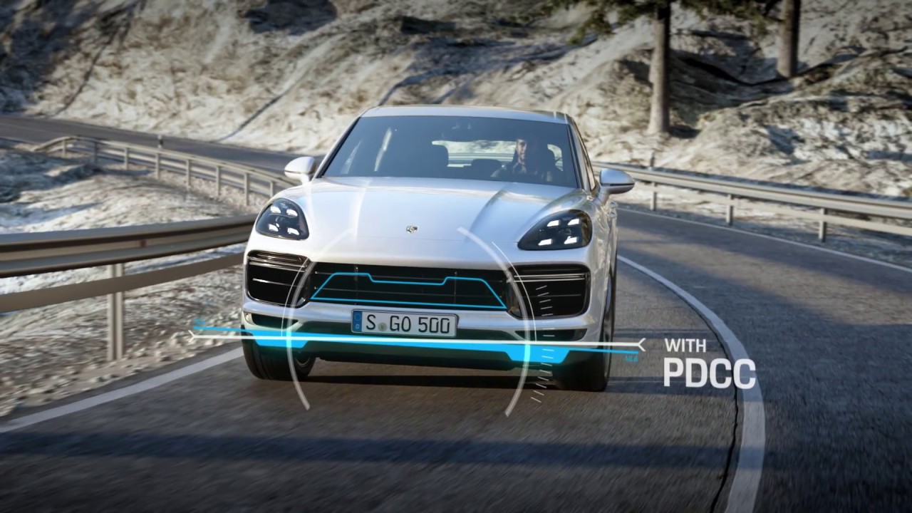 2018 Porsche Cayenne's Porsche Dynamic Chassis Control (PDCC) explained