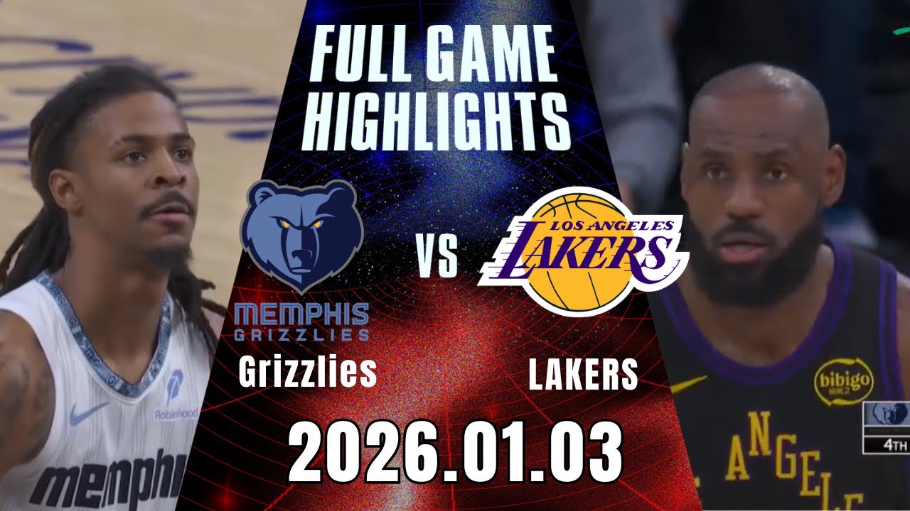【2025-26 NBA】01/03 #曼菲斯灰熊 vs #洛杉磯湖人 全場賽事精華｜ FULL GAME HIGHLIGHTS｜2025-26 NBA 鎖定緯來！