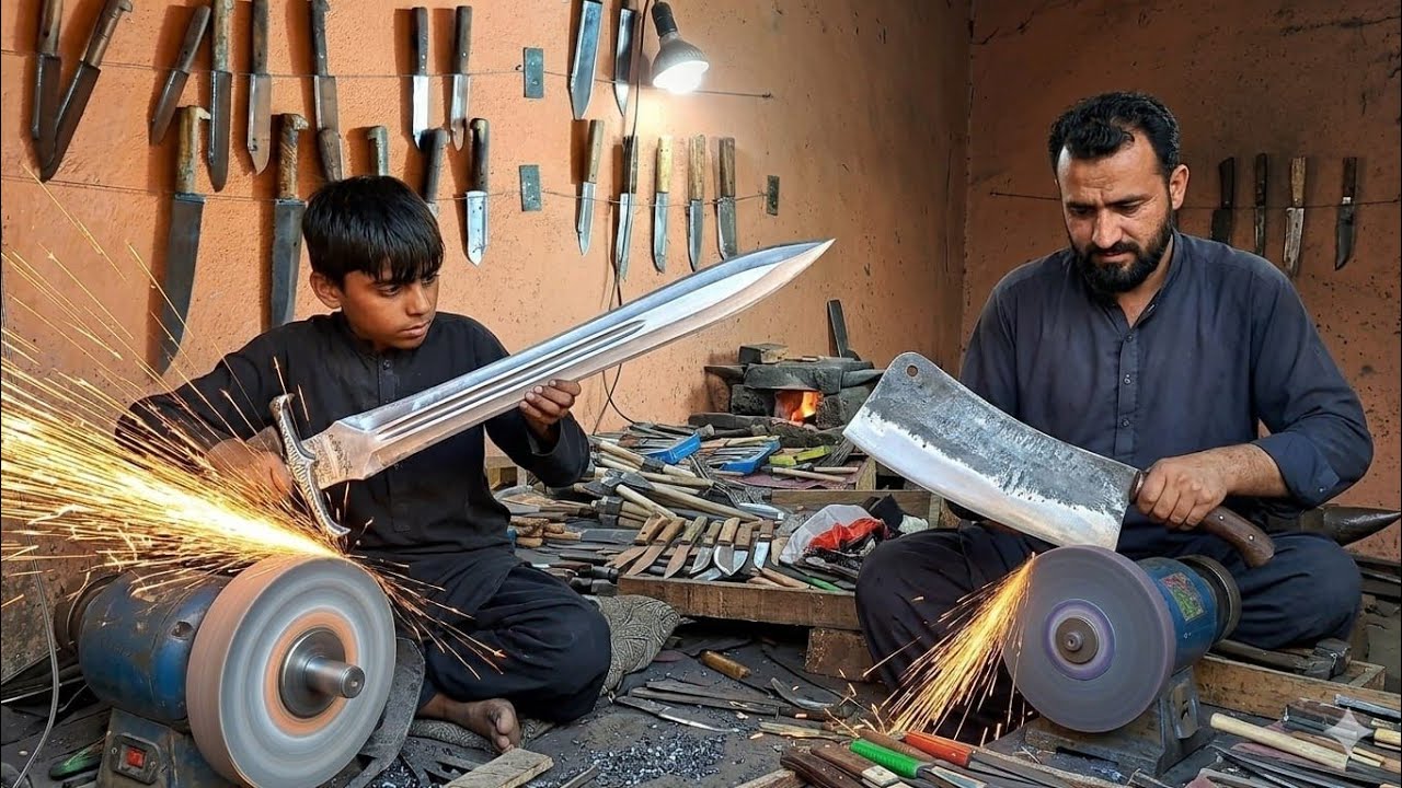  Incredible Knife Making from Rusted Steel | Satisfying Blacksmith Process | Made in Afghanistan 