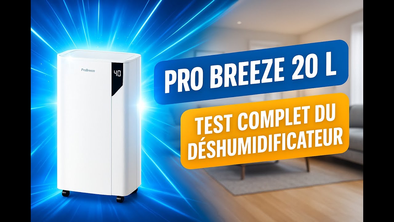 Test du Déshumidificateur électrique PRO BREEZE 20L | PB-D-23