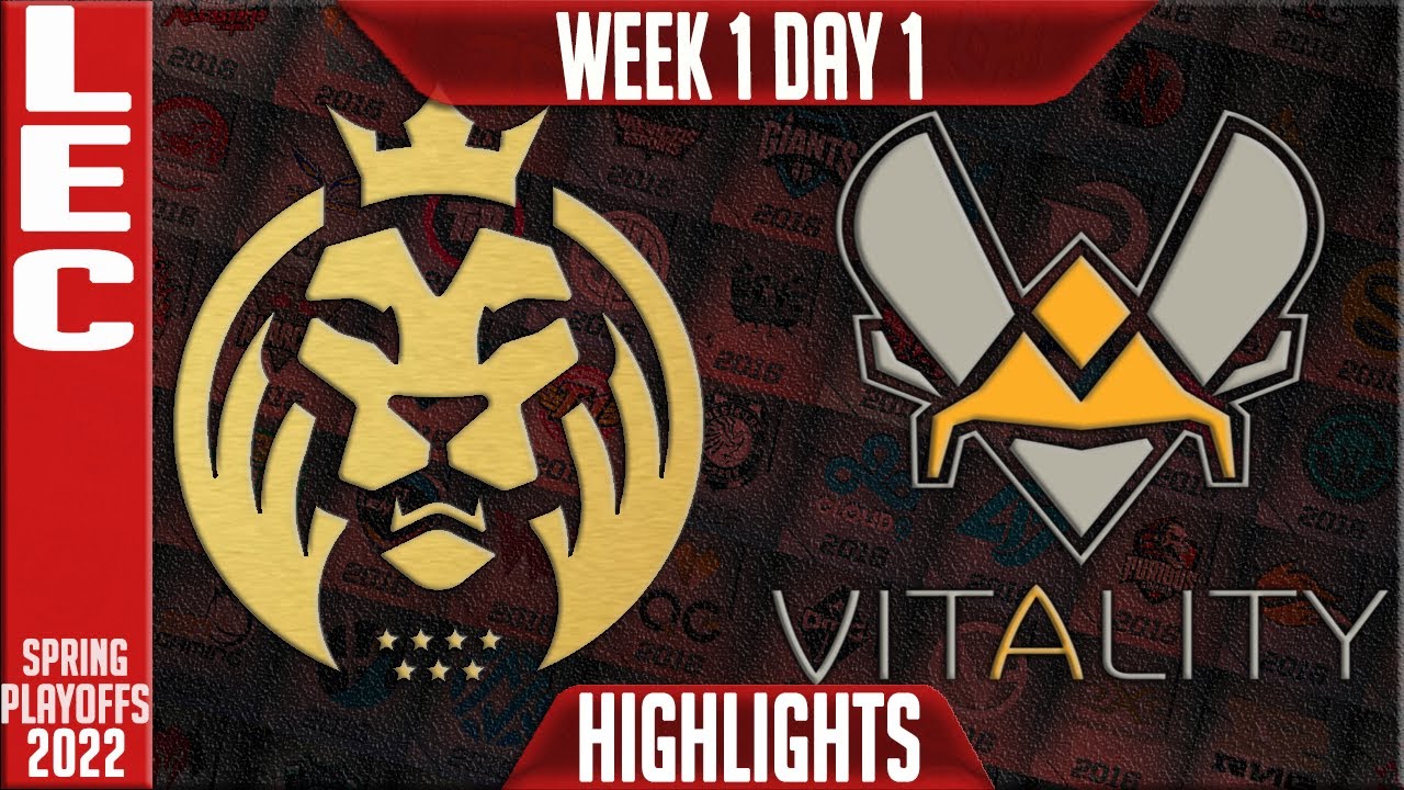 MAD vs VIT Highlights | LEC Spring 2022 W1D1 | MAD Lions vs Team Vitality