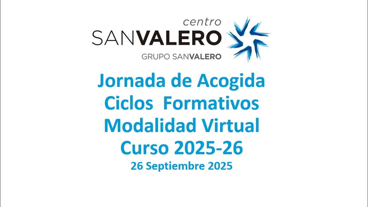 Jornada de Acogida Ciclos Formativos Modalidad Virtual