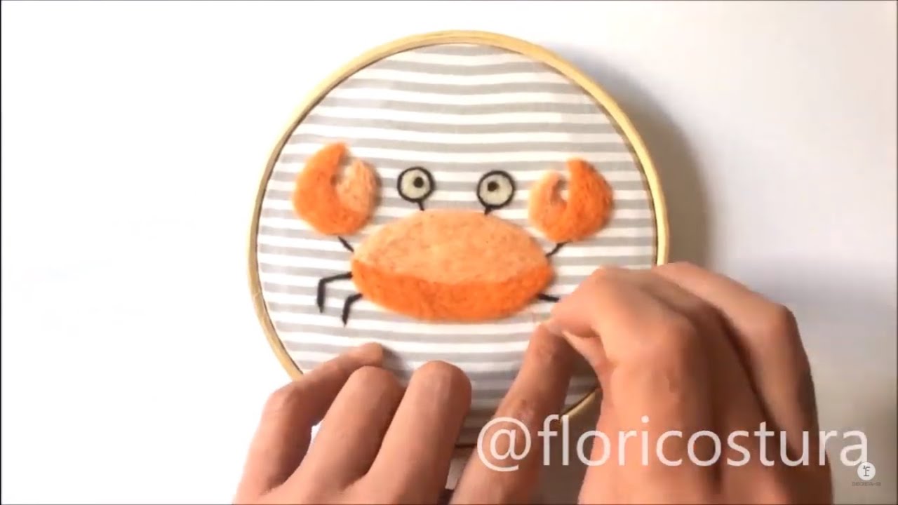 Feltragem em Tecido - Siri