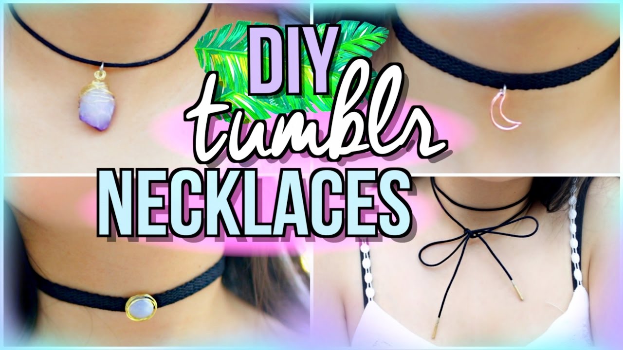 DIY Tumblr Necklaces and Chokers Using Things You ALREADY Have | JENerationDIY