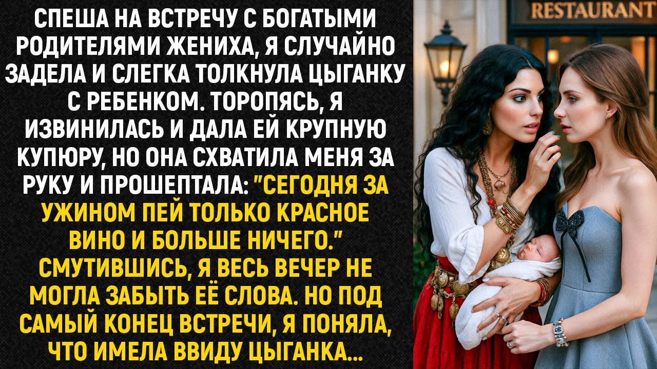 Спеша на встречу с богатыми родителями жениха, я задела и слегка толкнула цыганку с ребенком...