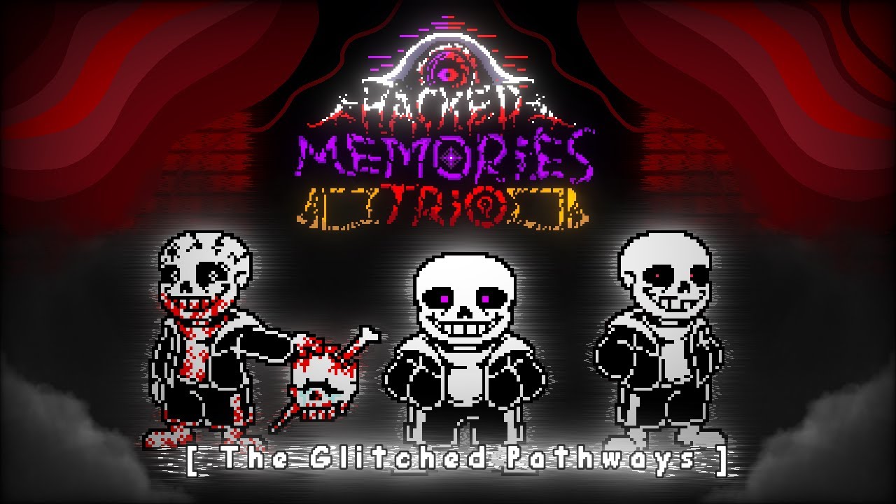 Hacked Memories Trio Phase 1: Glitched Pathways intertwined