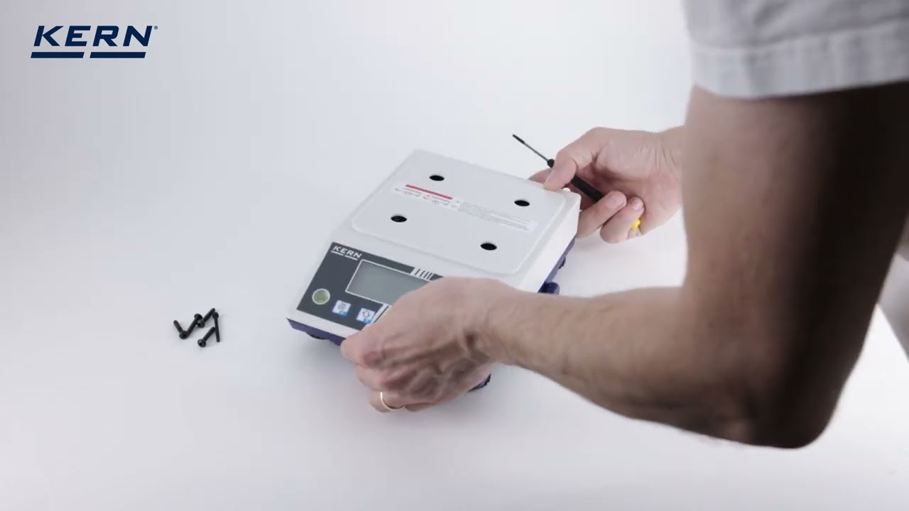 KERN PCJ 600-2M Anleitung - Inbetriebnahme - Justierschaltung über den Drehknopf