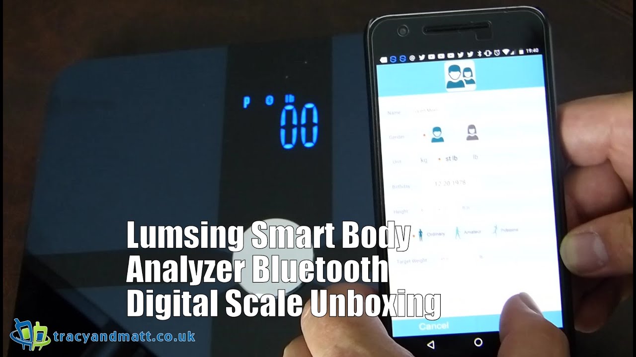 Lumsing Smart Body Analyzer Bluetooth Digital Scale Unboxing