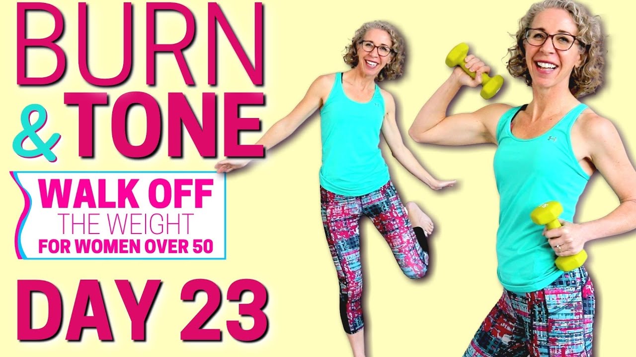 Build a BEAUTIFUL Body! Non Stop Burn and Tone Workout with hand weights🦶 WALK Off the Weight Day 23