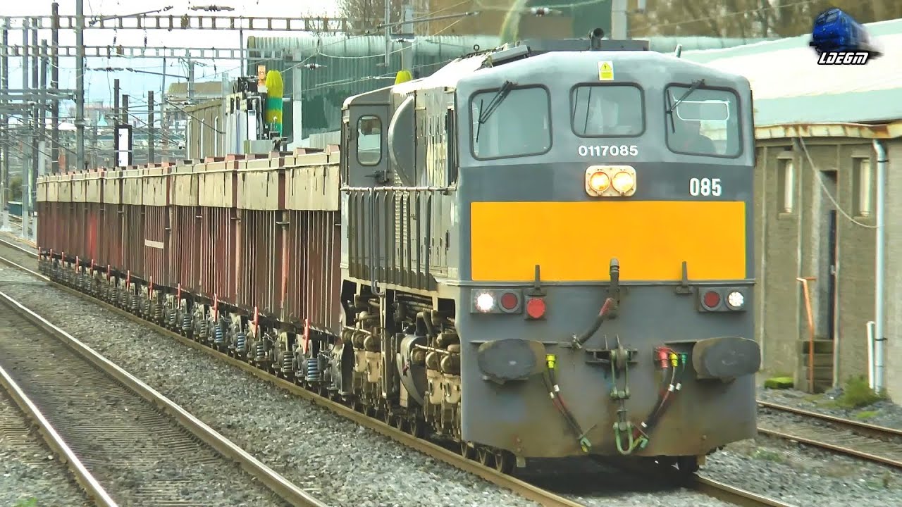 Trains in Clontarf Road Station, Dublin - 03 January 2023