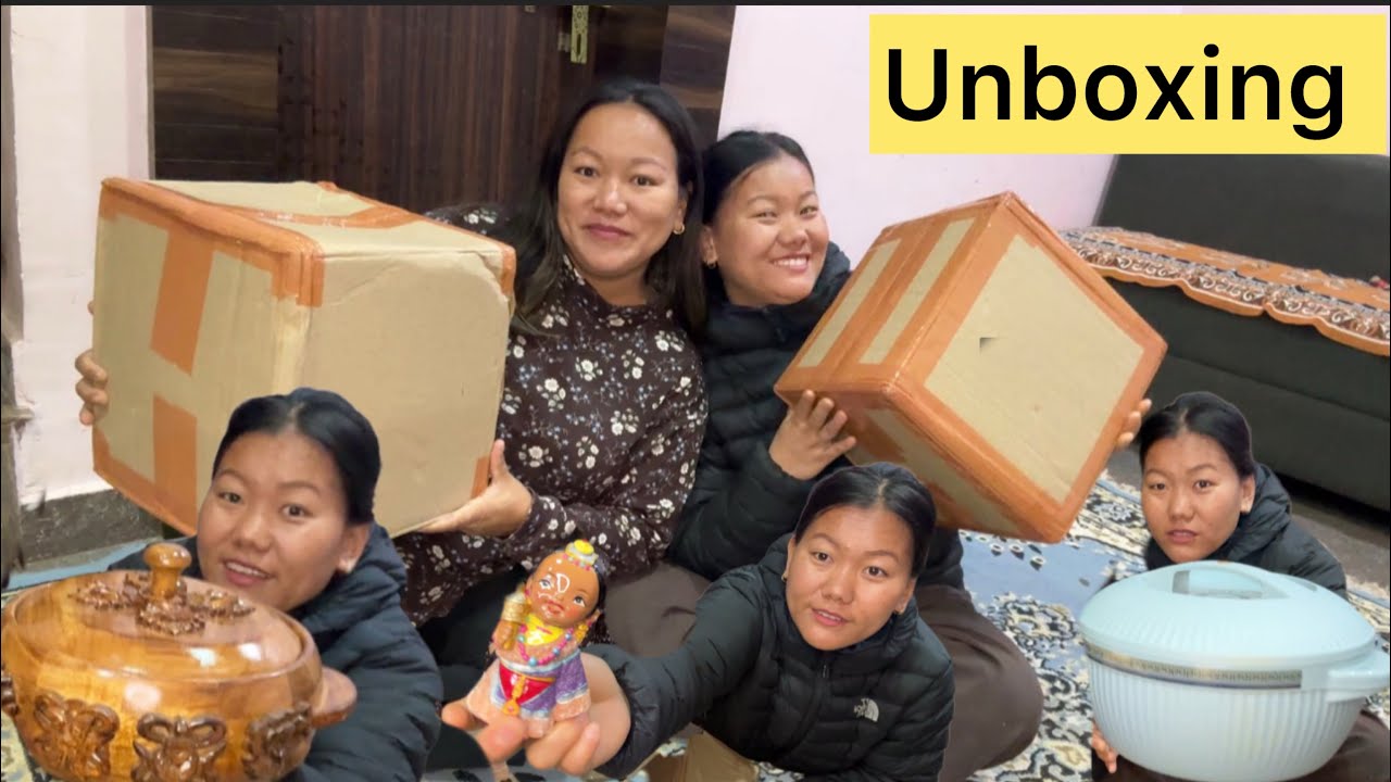 Unboxing decorations ||Odisha vlloger ||Tibetan sisters channel ||