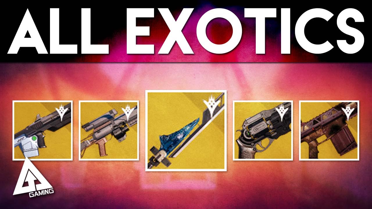 Destiny The Taken King ALL EXOTIC WEAPONS!