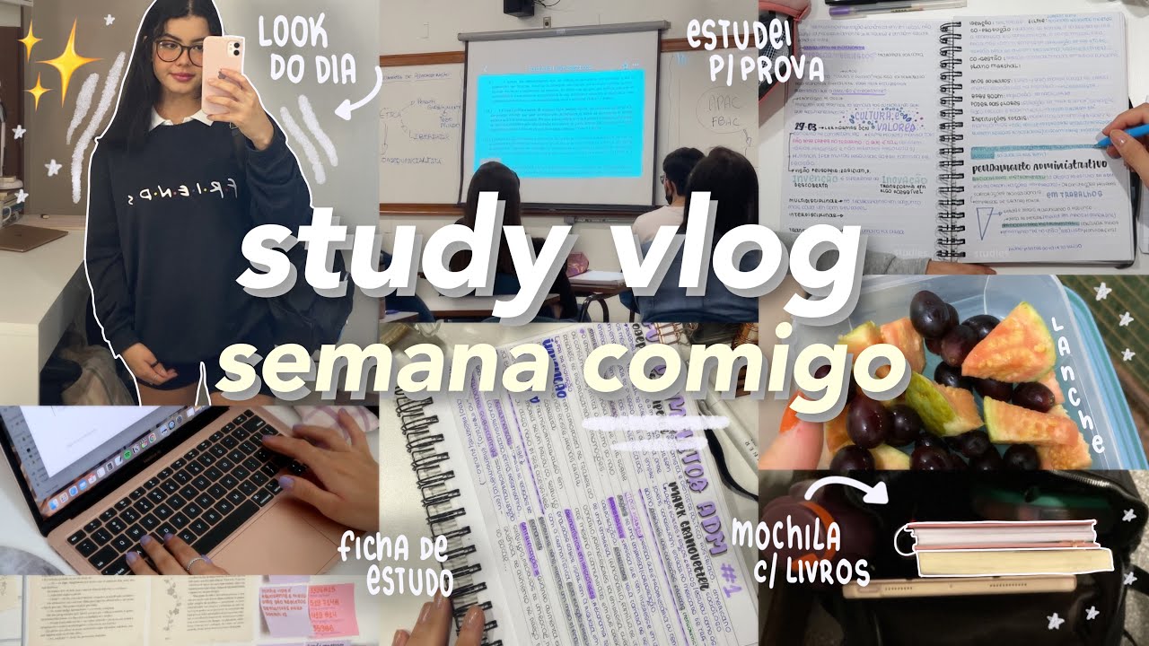 study vlog 🖇 | semana inteira de estudos, rotina realista & notas de provas 🤓📚