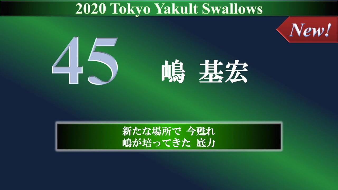 2020 東京ヤクルトスワローズ 全選手応援歌メドレー