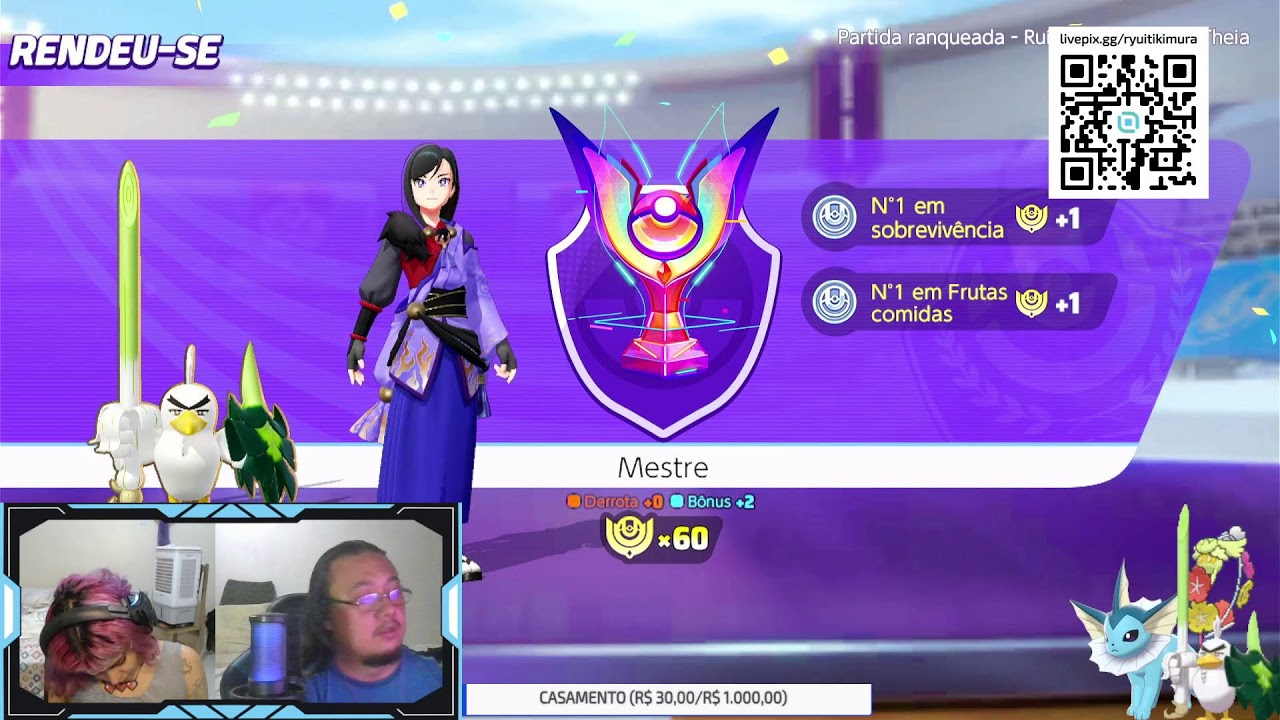 CHEGAMOS NO MESTRE!! MASTERIZANDO O  SIRFETCH'D !!!R$5 POKEMON