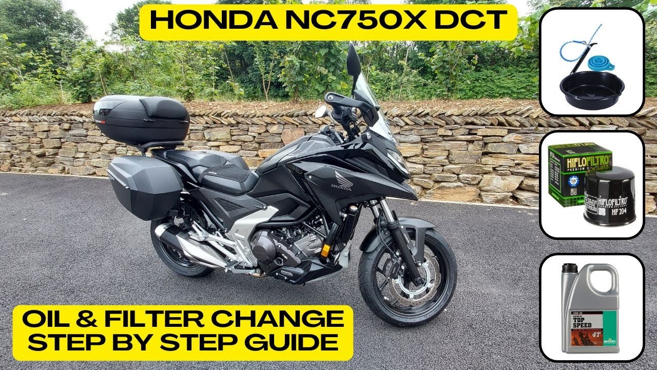 Замена моторного масла и фильтра на Honda NC750x DCT 2021-2024: пошаговая инструкция.