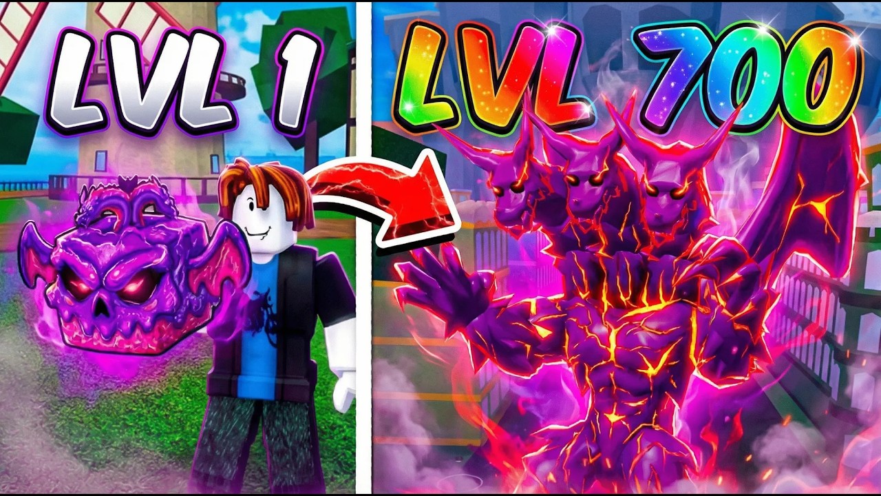 UPEI DO 1 AO 700 COM A VENOM no BLOX FRUITS!!