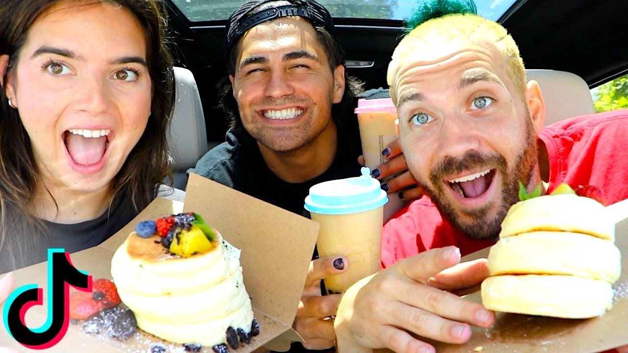TRYING TIK TOK FAMOUS PANCAKES with NATALIE & TODD!