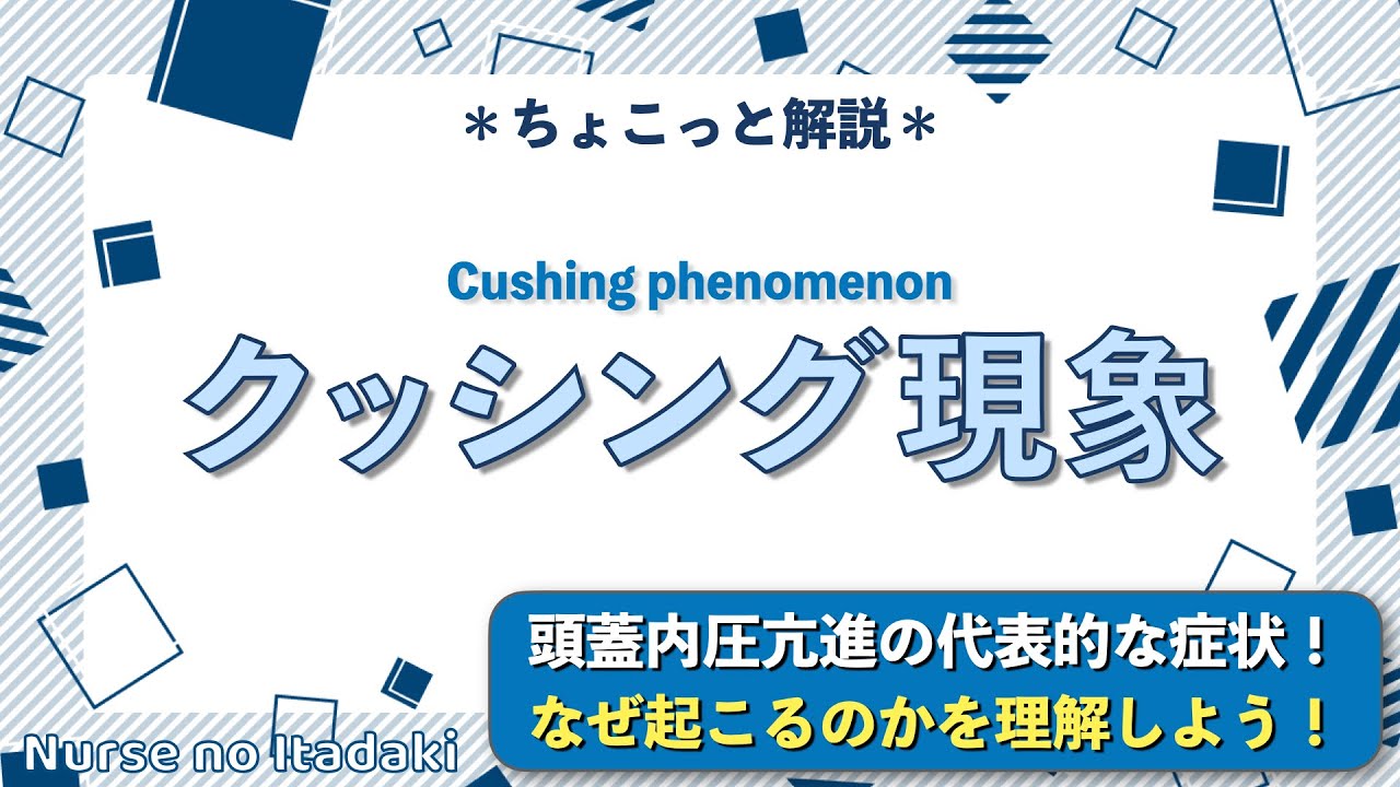 【クッシング現象とは？】血圧上昇と徐脈症状がなぜ起こるのか理解しよう！
