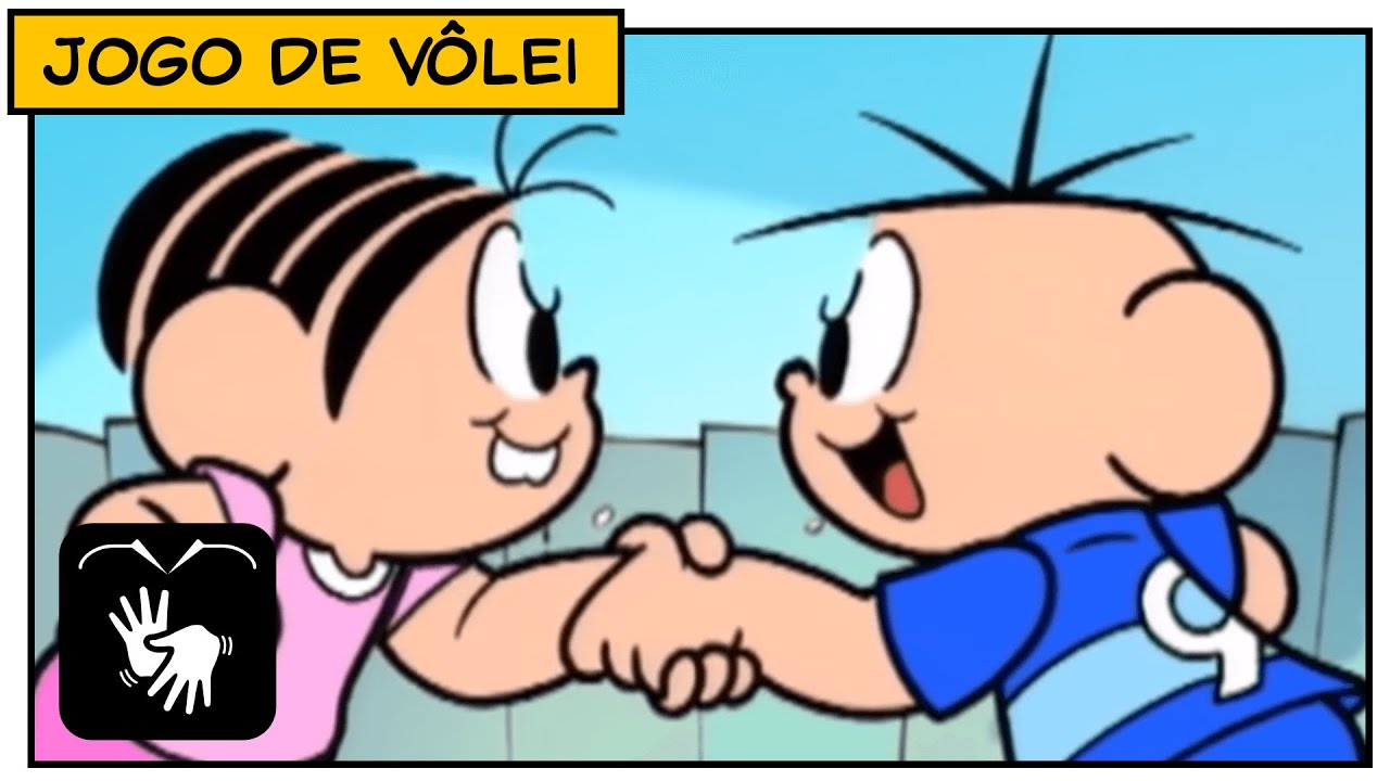 👋😃👋[LIBRAS] Turma da Mônica | Jogo de Vôlei