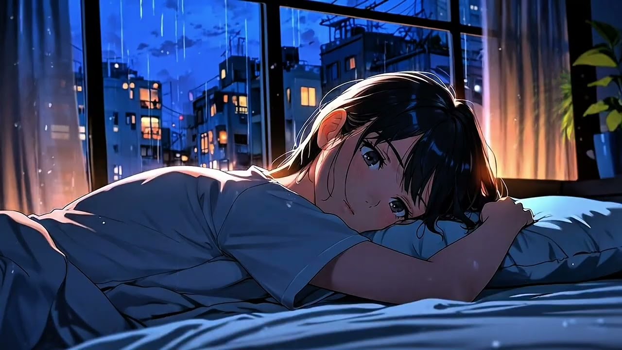 Cozy Bedroom Rain 🌙 | Soft Night Sounds for Deep Sleep (1 Hour)
