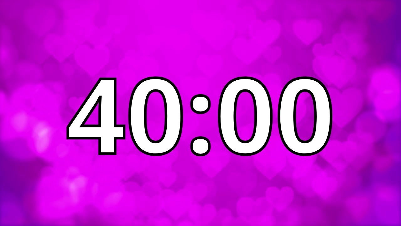 40 Minutes Timer with Music | Valentine's Day Timer