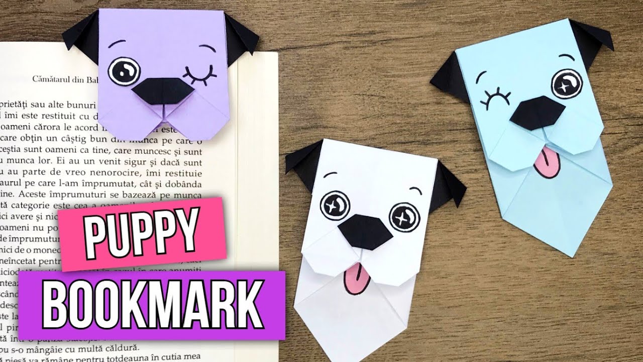 How to Make a Dog Bookmark - Origami Bookmark