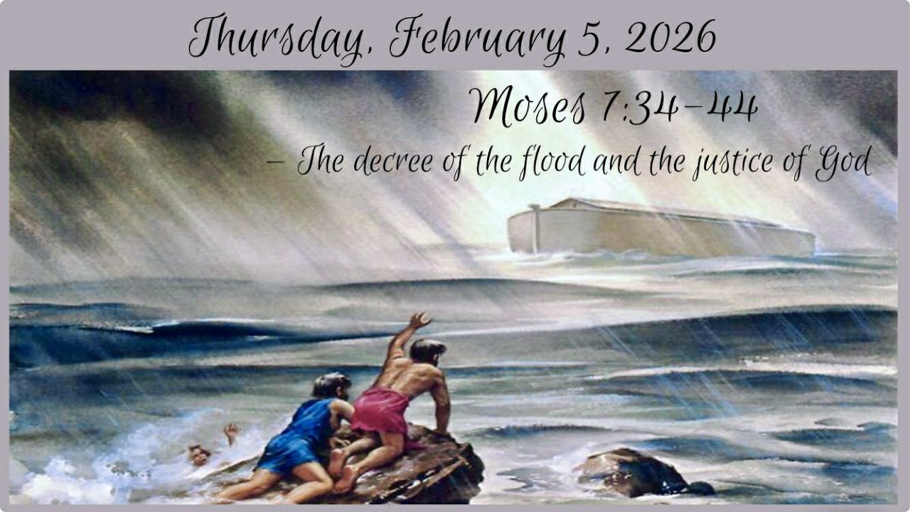 Thursday, Feb 5, 2026 - Moses 7:34-44